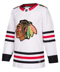 Alternative view of Chicago Blackhawks adidas Away Authentic Blank Jersey - White
