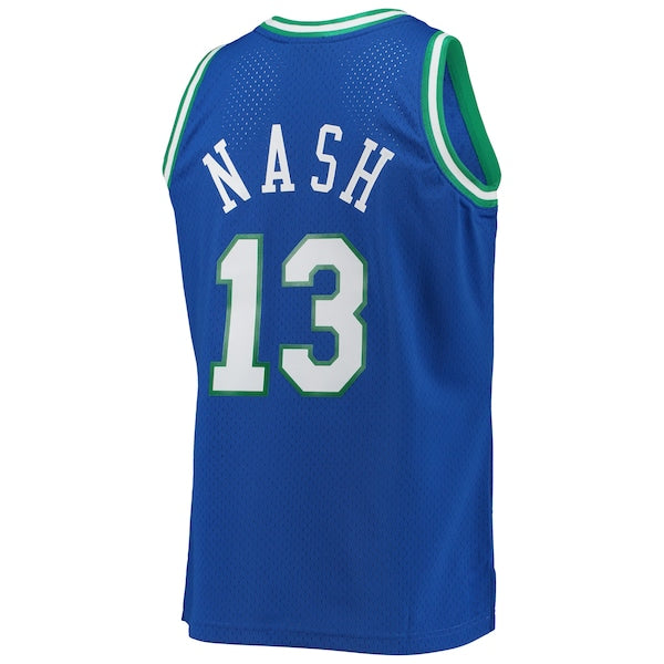 Steve Nash Dallas Mavericks 1998/99 Hardwood Classics Swingman Jersey - Blue - Image 4