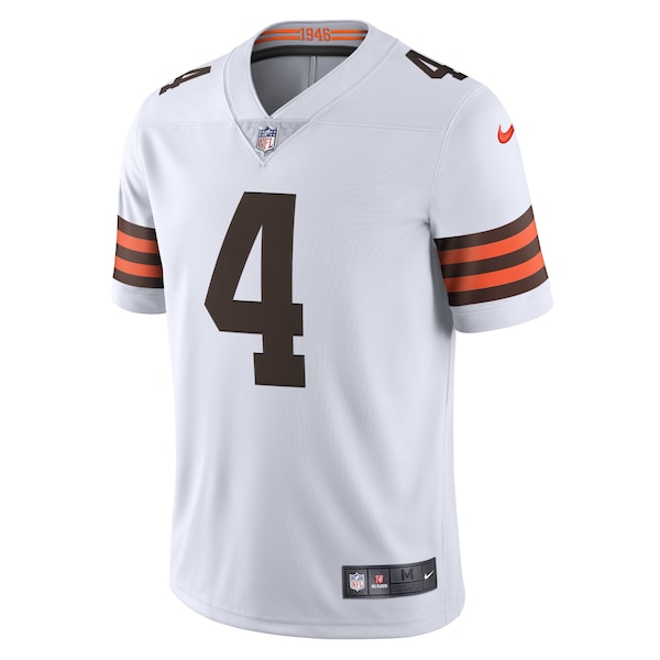 Deshaun Watson Cleveland Browns Nike 2020 Vapor Limited Jersey - White/Brown - Image 3