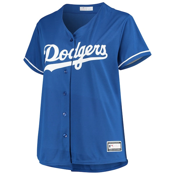 Clayton Kershaw Los Angeles Dodgers Women's Plus Size Replica Player Jersey - Royal - Image 2