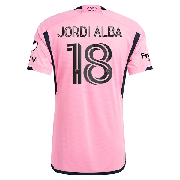 Jordi Alba Ramos Inter Miami CF adidas 2024 2getherness Authentic Player Jersey - Pink - Image 3