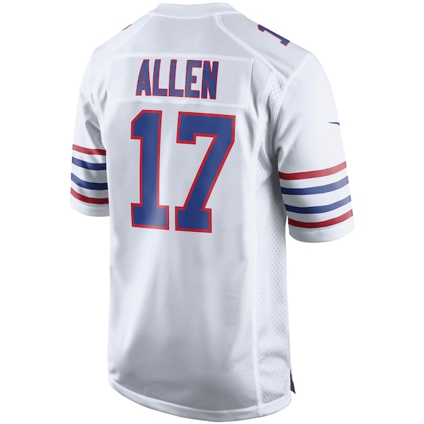 Josh Allen Buffalo Bills Nike Alternate Game Player Jersey - White/Red/Royal - Image 3