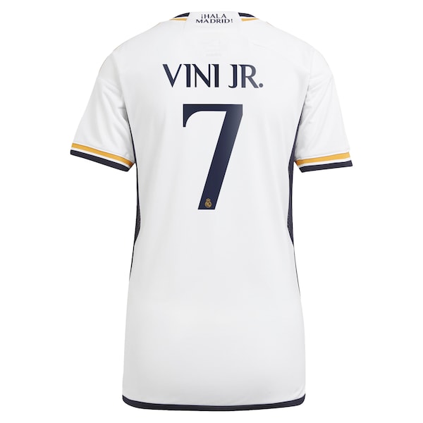 Vini Jr. Los Merengues adidas Women's 2023/24 Home Replica Player Jersey - White - Image 3