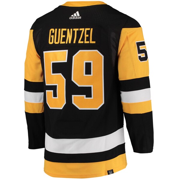 Jake Guentzel Pittsburgh Penguins adidas Home Primegreen Authentic Player Jersey - Black - Image 3