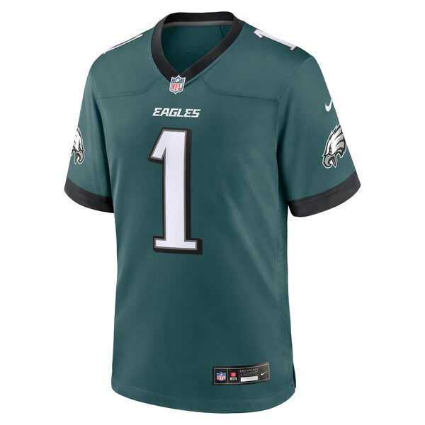 Philadelphia Eagles Nike #1 Dad Game Jersey - Midnight Green - Image 2