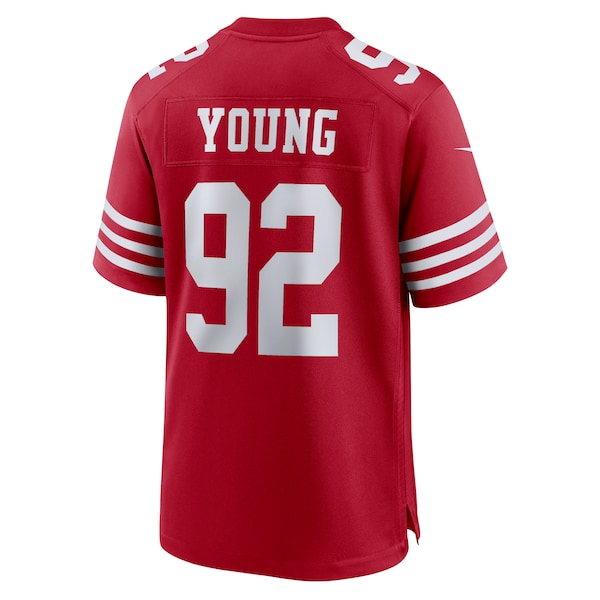 Chase Young San Francisco 49ers Nike Game Jersey - Scarlet - Image 3