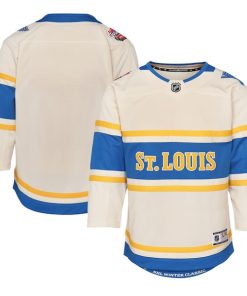 St. Louis Blues Youth 2025 NHL Winter Classic Premier Jersey - Cream