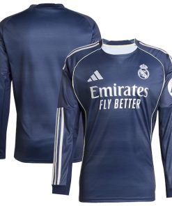 Alternative view of Los Merengues adidas 2025/26 Home Long Sleeve Replica Jersey - Blue/White