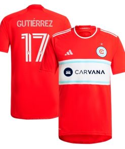 Brian Gutierrez Chicago Fire adidas 2024 Return To Red Replica Player Jersey - Red