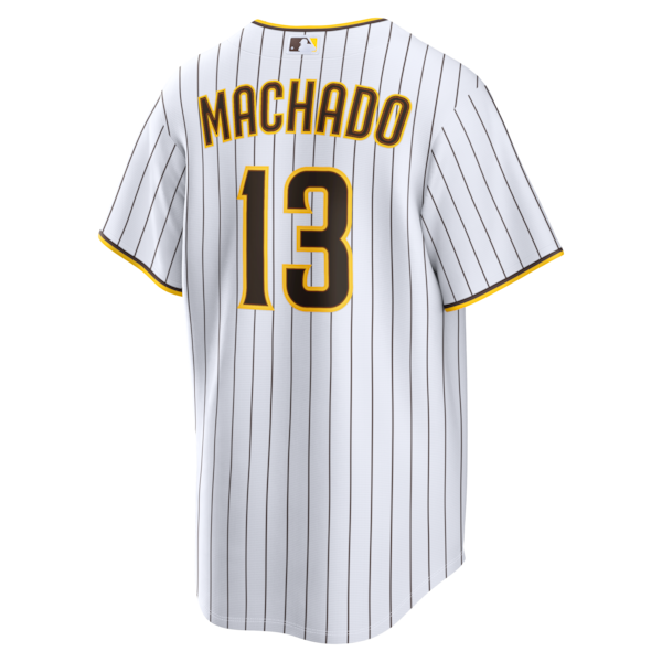 Manny Machado San Diego Padres Nike Home Replica Player Jersey - White - Image 3