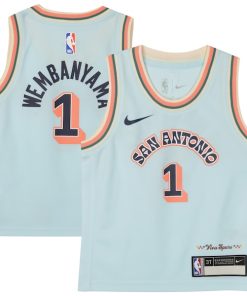 Victor Wembanyama San Antonio Spurs Nike Preschool 2024/25 Swingman Player Jersey -  City Edition - Light Blue