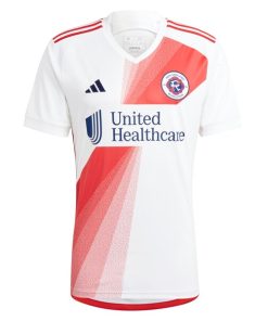 Alternative view of Giacomo Vrioni New England Revolution adidas 2024 Defiance Replica Jersey - White