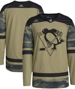 Pittsburgh Penguins adidas Military Appreciation Team Authentic Practice Jersey - Camo