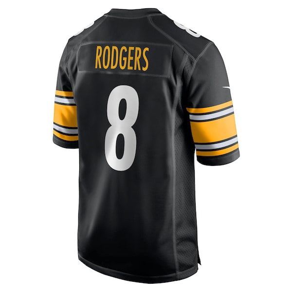 Aaron Rodgers Pittsburgh Steelers Nike Game Jersey - Black/White - Image 4