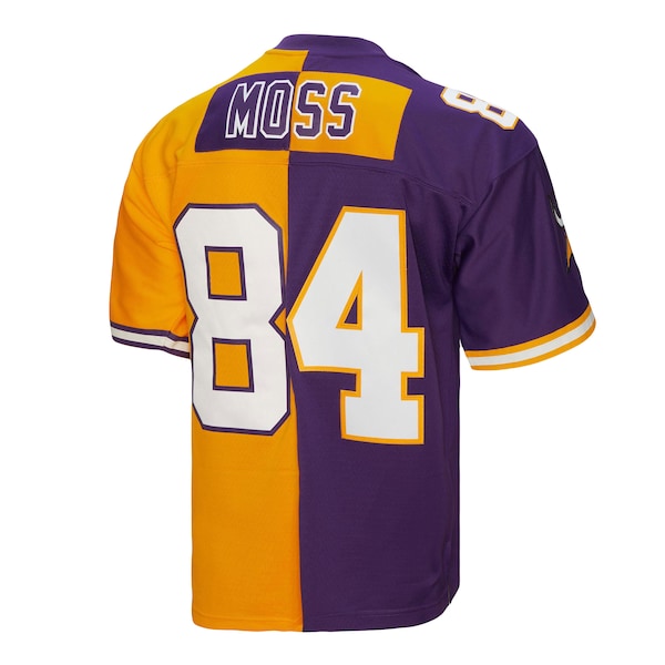 Randy Moss Minnesota Vikings 1998 Split Legacy Replica Jersey - Purple/Gold - Image 2