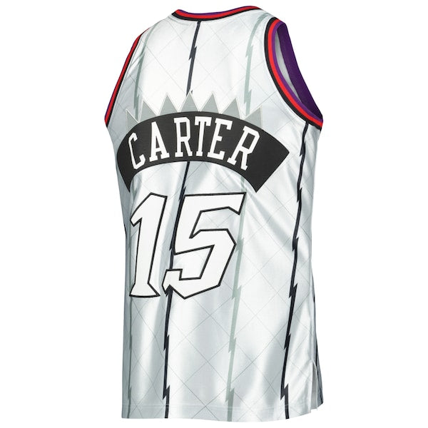 Vince Carter Toronto Raptors 1998/99 Hardwood Classics 75th Anniversary Swingman Jersey - Platinum - Image 3