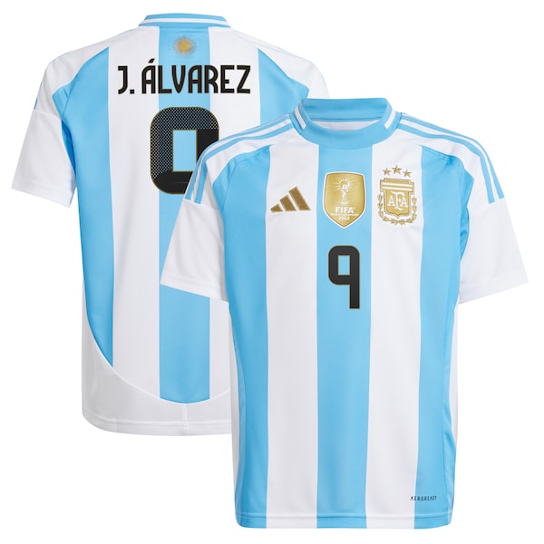 Juli¨¢n ¨¢lvarez Argentina National Team adidas Youth 2024 Home Replica Jersey - White