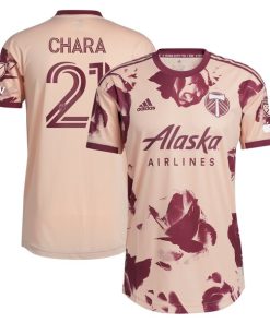Diego Chara Portland Timbers adidas 2024 Heritage Rose Kit Authentic Player Jersey - Pink