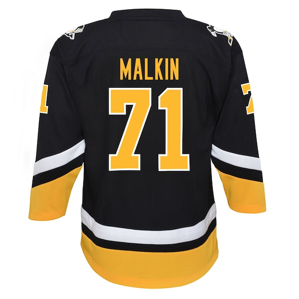 Evgeni Malkin Pittsburgh Penguins Youth 2021/22 Alternate Replica Player Jersey - Black - Image 3