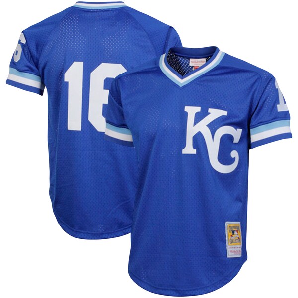 Bo Jackson Kansas City Royals Cooperstown Collection Big & Tall Mesh Batting Practice Jersey - Royal - Image 2
