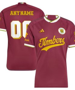 Portland Timbers adidas 2024 Archive Custom Authentic Jersey - Red
