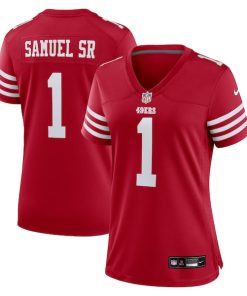 Deebo Samuel Sr San Francisco 49ers Nike Women's Game Jersey - Scarlet/White