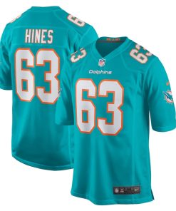 Chasen Hines Miami Dolphins Nike Team Game Jersey -  Aqua