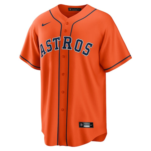 Cam Smith Houston Astros Nike Alternate Replica Jersey - Orange/White - Image 3