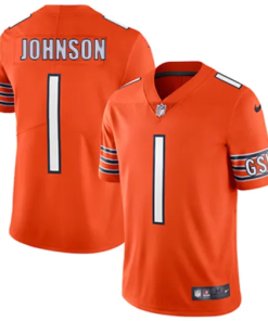Alternative view of Men Jaylon Johnson Vapor Limited Orange Jersey