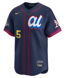 Alternative view of Jacob Wilson American League Nike 2025 All-Star Edition Limited Player Jersey - Navy