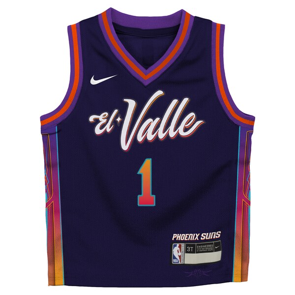 Devin Booker Phoenix Suns Nike Toddler Swingman Replica Jersey - City Edition - Purple - Image 2
