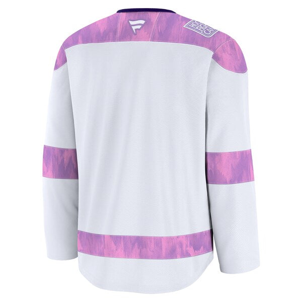 Vancouver Canucks 2024 Hockey Fights Cancer Practice Jersey - White - Image 3