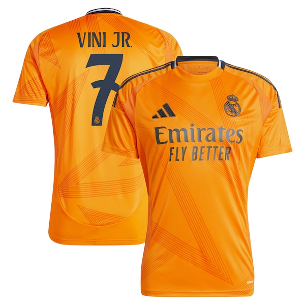 Vini Jr. Los Merengues adidas 2024/25 Away Replica Player Jersey - Orange - Image 4