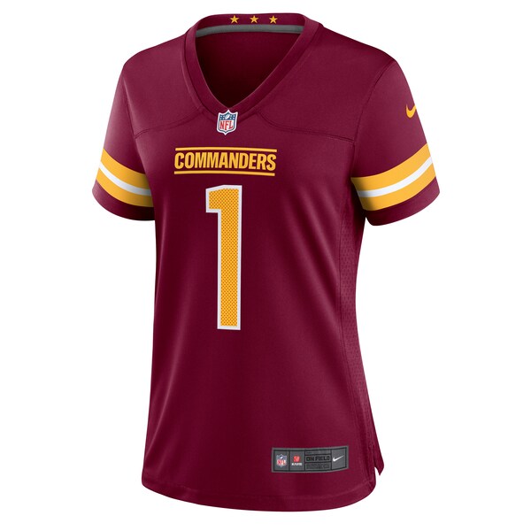Number 1 Bride Washington Commanders Nike Women's Game Jersey - Burgundy - Image 2