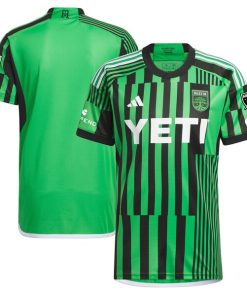 Austin FC adidas 2024 Las Voces Kit Authentic Jersey - Green