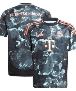 Alternative view of Bayern Munich adidas Youth 2024/25 Away Replica Jersey - Black