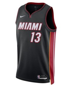 Alternative view of Bam Adebayo Miami Heat Nike Unisex Swingman Jersey - Icon Edition - Black