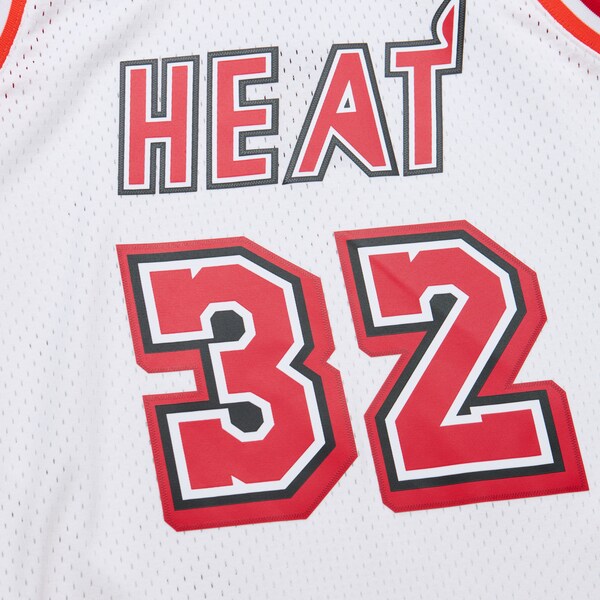 Shaquille O'Neal Miami Heat 2007/08 Hardwood Classics Swingman Jersey - White - Image 4