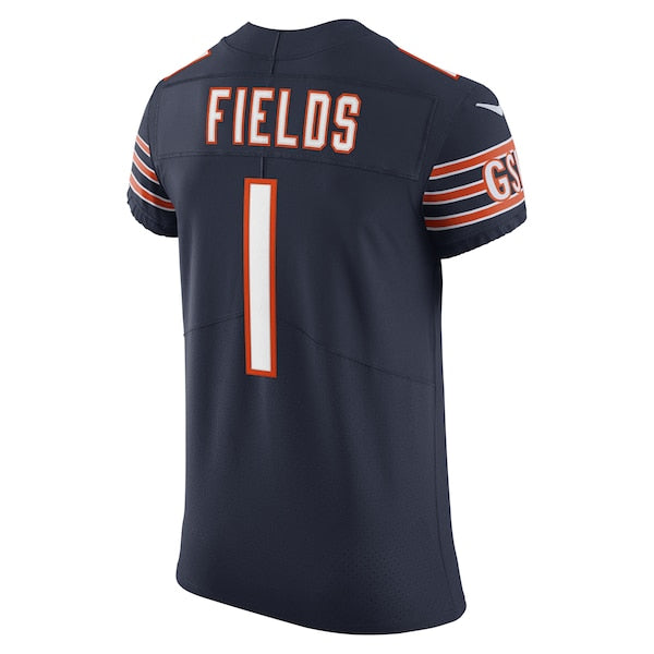 Justin Fields Chicago Bears Nike Vapor Elite Jersey - Navy - Image 3