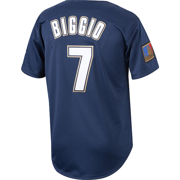Craig Biggio Houston Astros Cooperstown Collection 1994 Authentic Jersey - Navy - Image 3