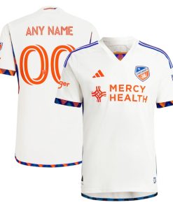 FC Cincinnati adidas 2024 The Canvas Kit Authentic Custom Jersey - White