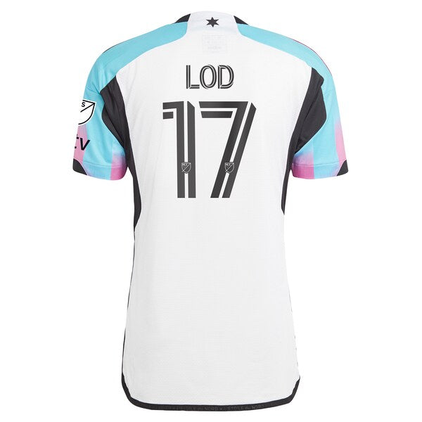Robin Lod Minnesota United FC adidas 2024 The Northern Lights Kit Authentic Jersey - White - Image 3