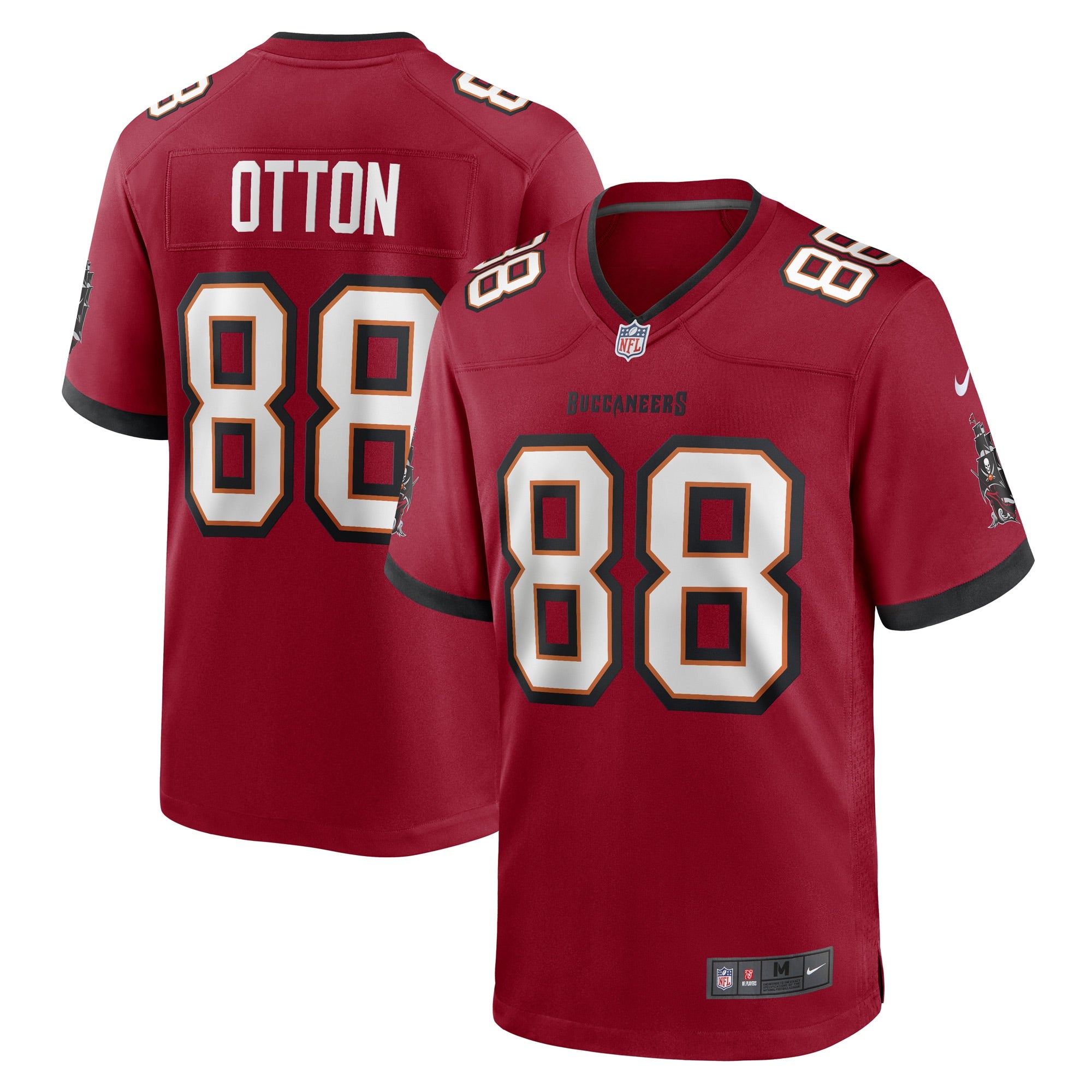 Cade Otton Tampa Bay Buccaneers Nike Throwback Game Jersey - Orange/Red - Image 6