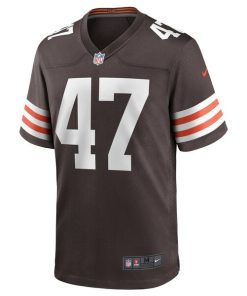 Alternative view of Charley Hughlett Cleveland Browns Nike Game Jersey - Brown