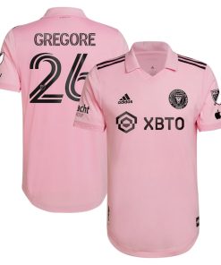 Gregore Inter Miami CF adidas 2022 The Heart Beat Kit Authentic Player Jersey - Pink