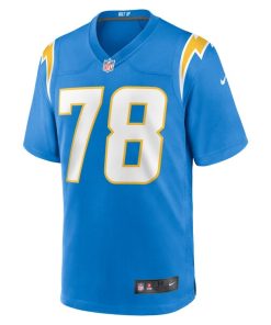 Alternative view of Zack Bailey Los Angeles Chargers Nike Player Game Jersey - Powder Blue