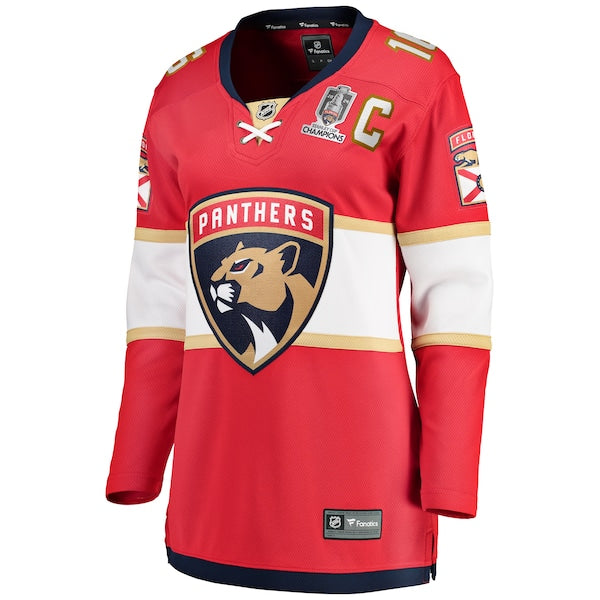Aleksander Barkov Florida Panthers Women's Home 2024 Stanley Cup Champions Breakaway Player Jersey?ยจC Red - Image 2