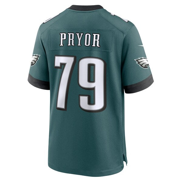 Matt Pryor Philadelphia Eagles Nike Team Game Jersey - Midnight Green - Image 3