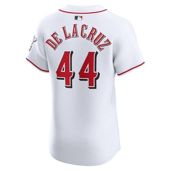 Elly De La Cruz Cincinnati Reds Nike Home Elite Jersey - White - Image 3