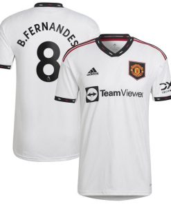 Bruno Fernandes Manchester United adidas 2022/23 Away Replica Player Jersey - White